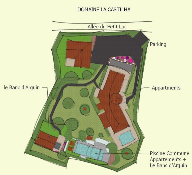 Апартаменти Domaine La Castilha Біскарросс Екстер'єр фото